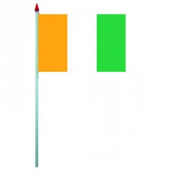 Sachet x 10 drapeaux plastique Irlande 9,5 x 16 cm
