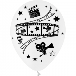 6 Ballons Latex Cinema...