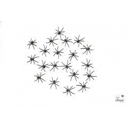 Araignée 5 cm - lot de 20...