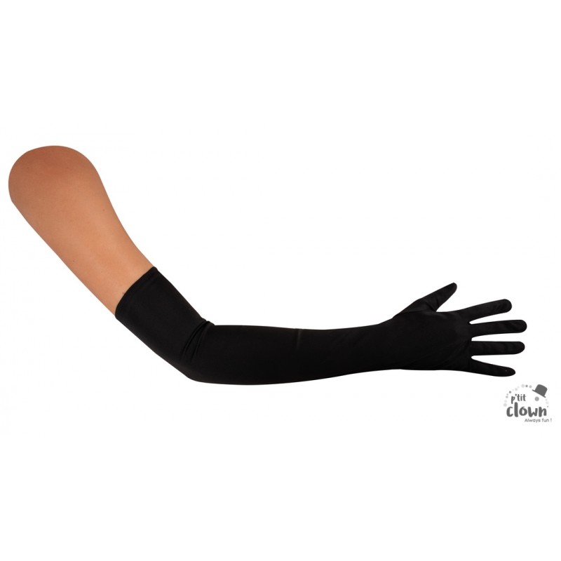 Gants Longs à Paillettes Dorées - Sans Doigts, élastiques - Pour Soirée, Cosplay, Danse - 1 Paire