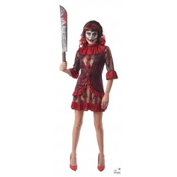 Costume clown diabolique -...
