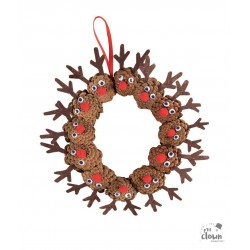 Couronne de porte rennes -...