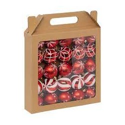 COFFRET BOULES ROUGES (25...