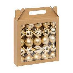 COFFRET BOULES DORÉES  (25...
