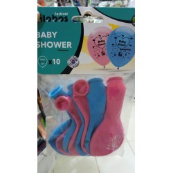 10 ballons baby shower
