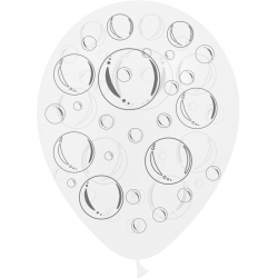 8 Ballons Latex HG95 Bulles