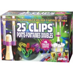 Boite de 25 clips fluos...