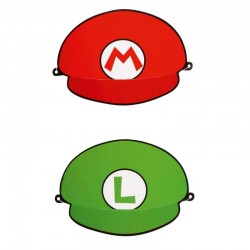 8 Masques Chapeaux Mario &...