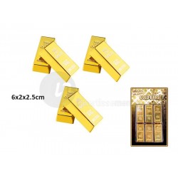 lot de 6 mini lingots d'or...