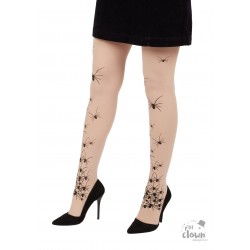 Collant araignées opaque -...