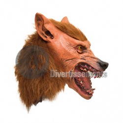 masque latex loup d'horreur