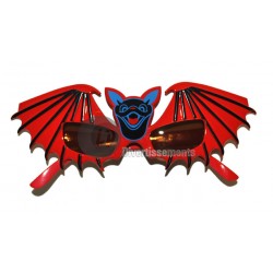 lunettes chauve-souris ROUGE