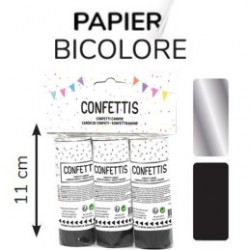 3 canons à confettis 11 cm...