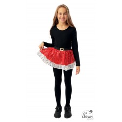 Tutu Noël rouge à sequins...