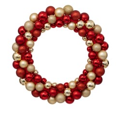 COURONNE BOULES DE NOEL...