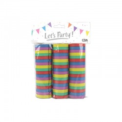 3 rouleaux de 18 serpentins...