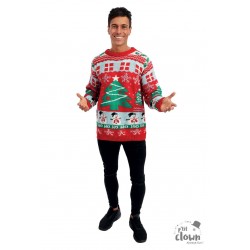 Pull de Noël bonhomme de...