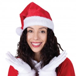 Bonnet Père Noël - rouge...