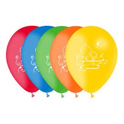 5 Ballons Latex  colorés...