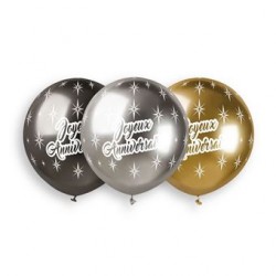 3 ballons bio shiny...