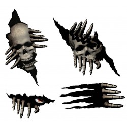 Sticker mural Halloween -...