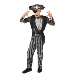 Costume pirate squelette -...