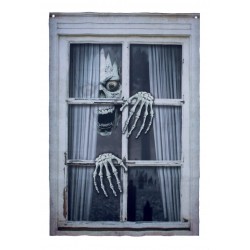 Décor de fenêtre - squelette