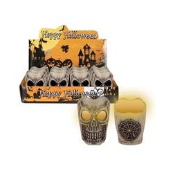 Bougie crâne/toile...