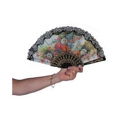 Éventail andalou décoré...