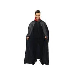 Cape satinée noire avec...