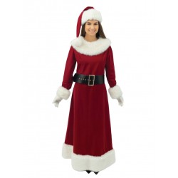 Costume Mère Noël luxe -...