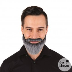 Moustache et barbe - gris