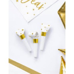 10 sans gênes  blanc et or