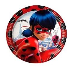 8 assiettes LADYBUG miraculous