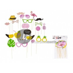 Photobooth  hawai lot de 20...