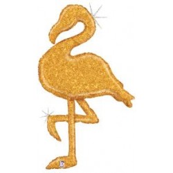 Ballon flamant or  135 cm...