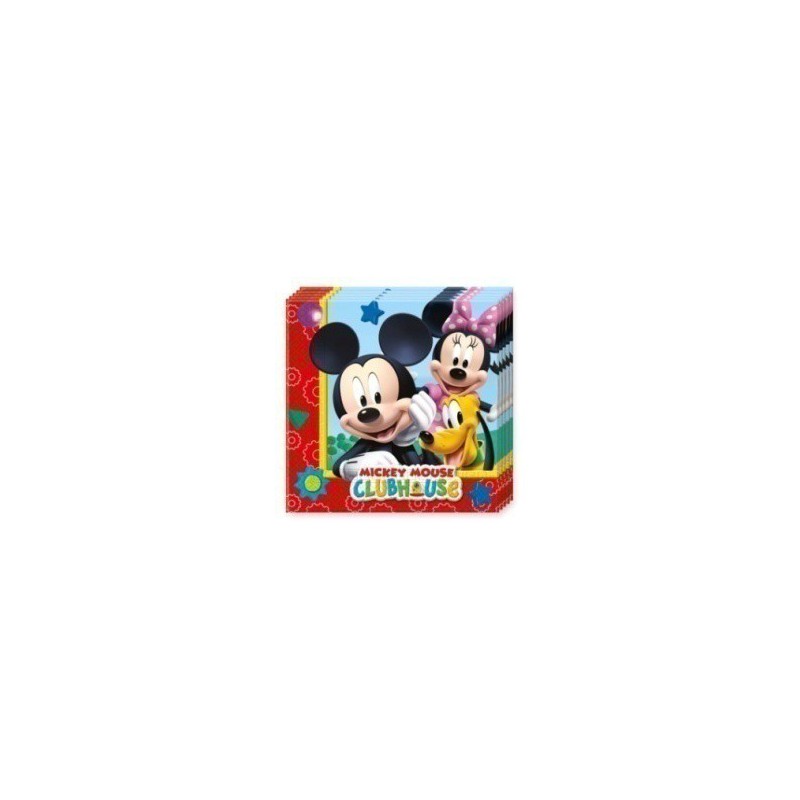 20 serviettes mickey playful