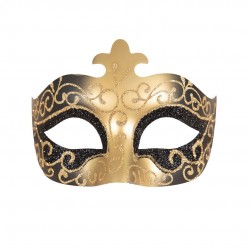 Loup vénitien - noir, or