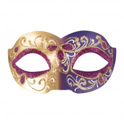 Loup vénitien - or et violet