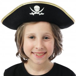 Chapeau feutre de pirate -...