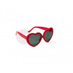 lunettes gag coeur ROUGE 15cm