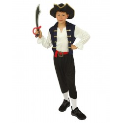 Costume pirate - bleu -...