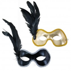 Loup avec plumes - couleur...