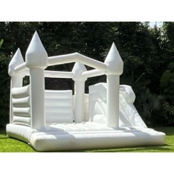 Gonflable chateau blanc en...