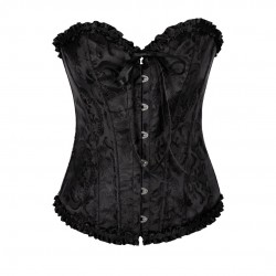 Corset bustier à lacets -...