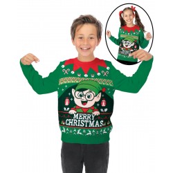 Pull de Noël lutin -...