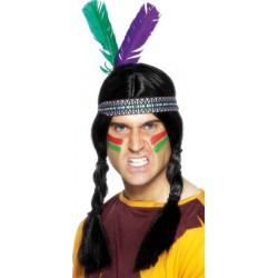 Indien bandeau 2 plumes assorties