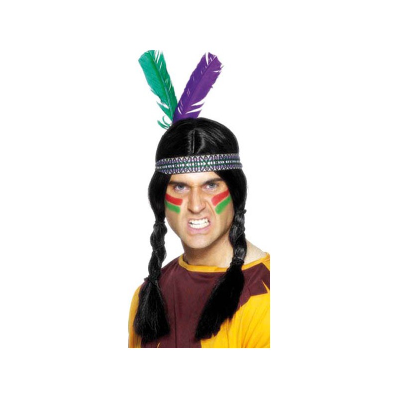 Indien bandeau 2 plumes assorties