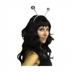 Serre tête antenne boule de disco argent