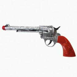 Pistolet cow boy en plastique 31 cm